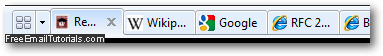 Opened and closed tabs in Internet Explorer 8