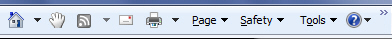 New command bar toolbar in Internet Explorer 7 and 8