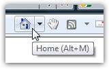 Internet Explorer's Home button