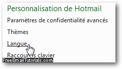 Accidentally changed Hotmail language setting?