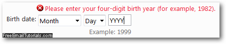 Change Hotmail date of birth in Windows Live account profile