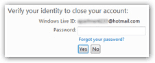 Delete Hotmail account