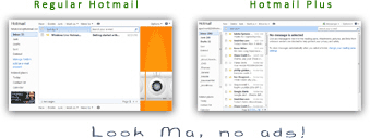 Hotmail Plus vs. standard Hotmail