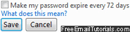 Make Hotmail passwords automatically expire