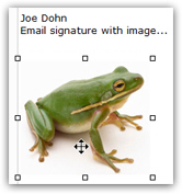 Picture or image inside your Hotmail signature