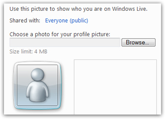 Change your picture screen in Hotmail