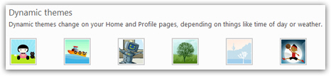 The 6 Hotmail dynamic themes