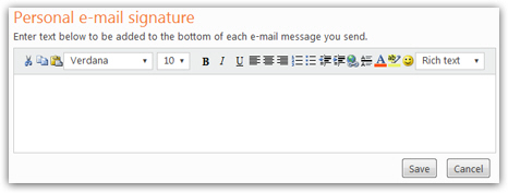Create Hotmail signature