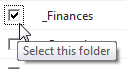Select a folder to rename
