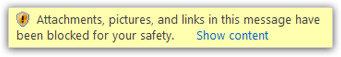 Hotmail tip: always show images in emails