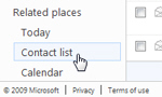 Open Hotmail's address book