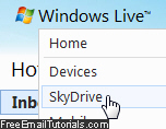 Access SkyDrive from Hotmail