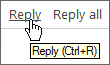 Reply to email messages in Windows Live Hotmail