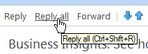 Reply to all sender and recipients in Hotmail