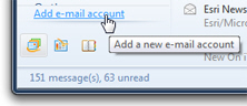 Add another email account in Windows Live Mail