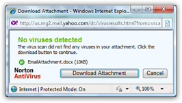 Yahoo Mail download-email-attachment dialog