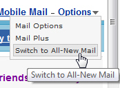 Options > Switch to All-New Mail